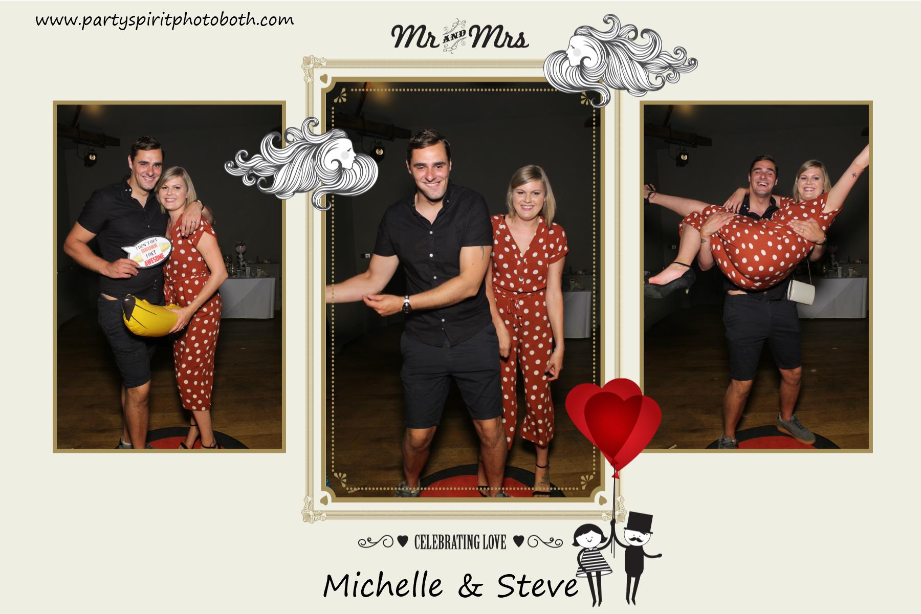 Michelle & Steve Wedding | View more photos from the event at gallery.partyspiritphotobooth.com/u/PartySpiritPhotoBooth/Michelle-Steve-Wedding